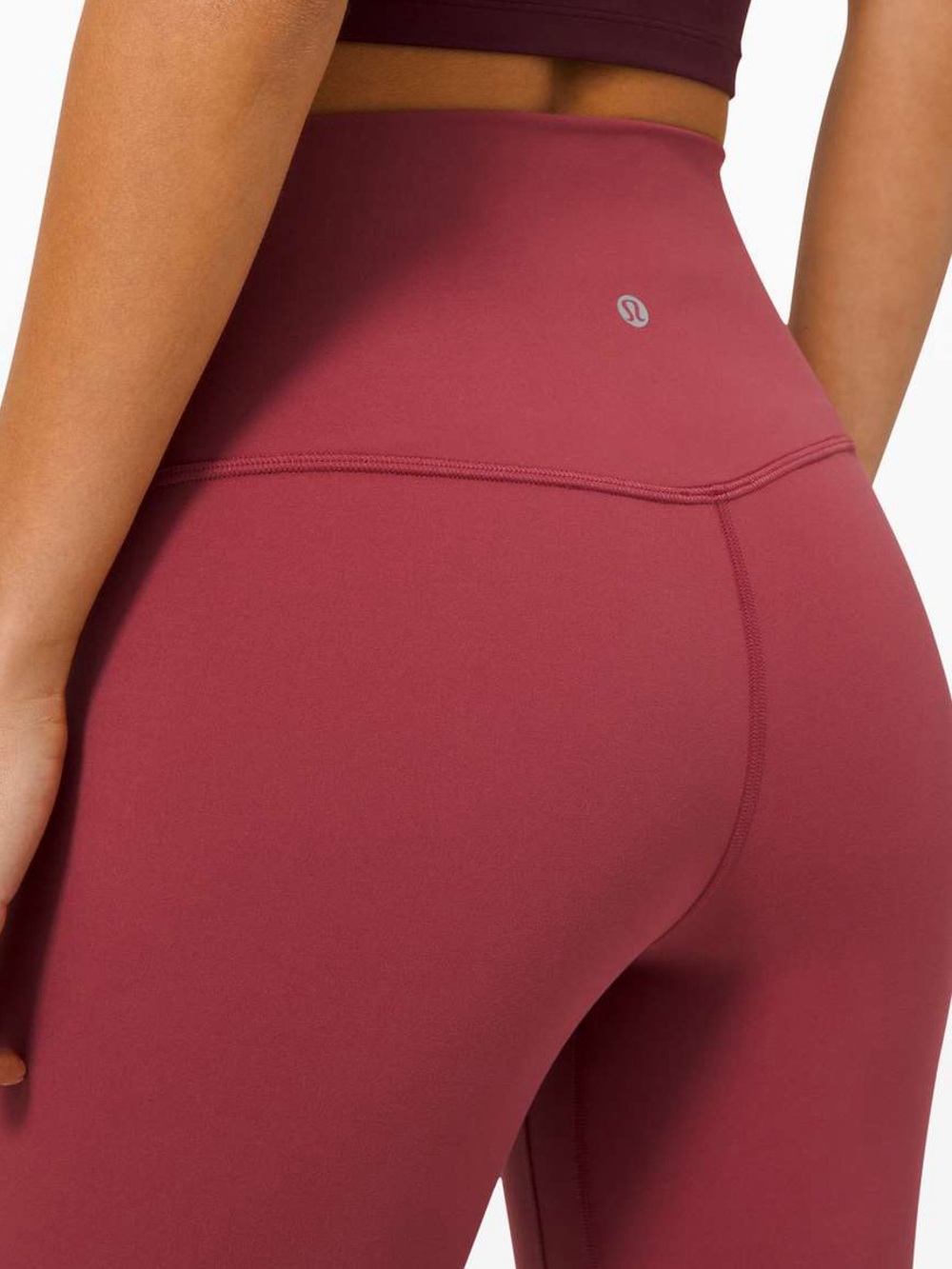 Pink lululemon align leggings size 4, length 25”.